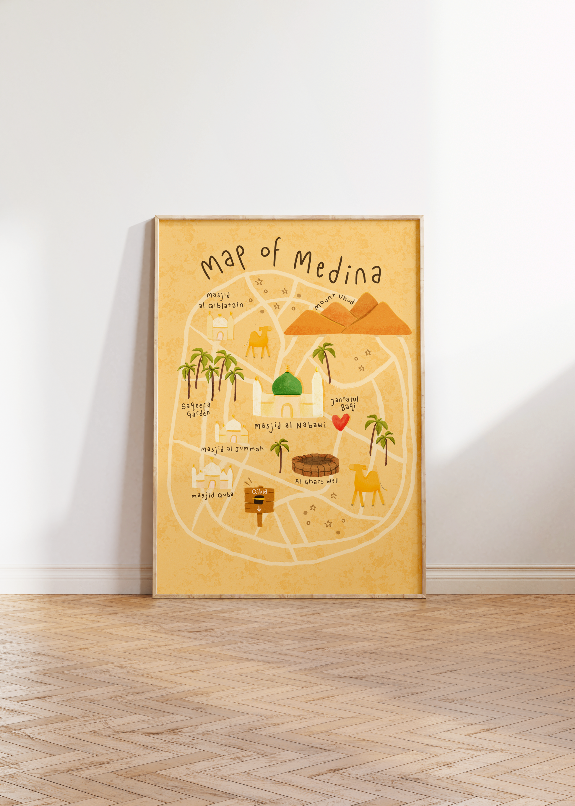 Map of Medina print