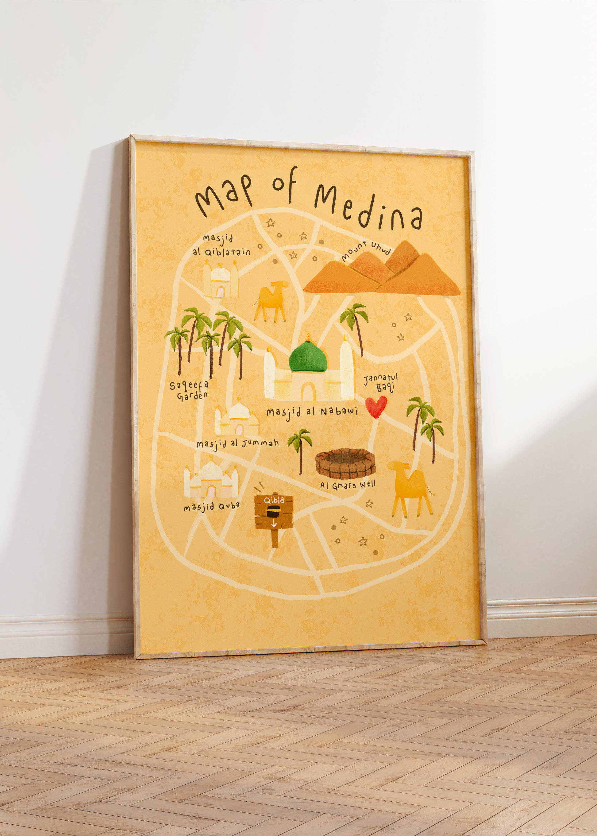 Map of Medina print