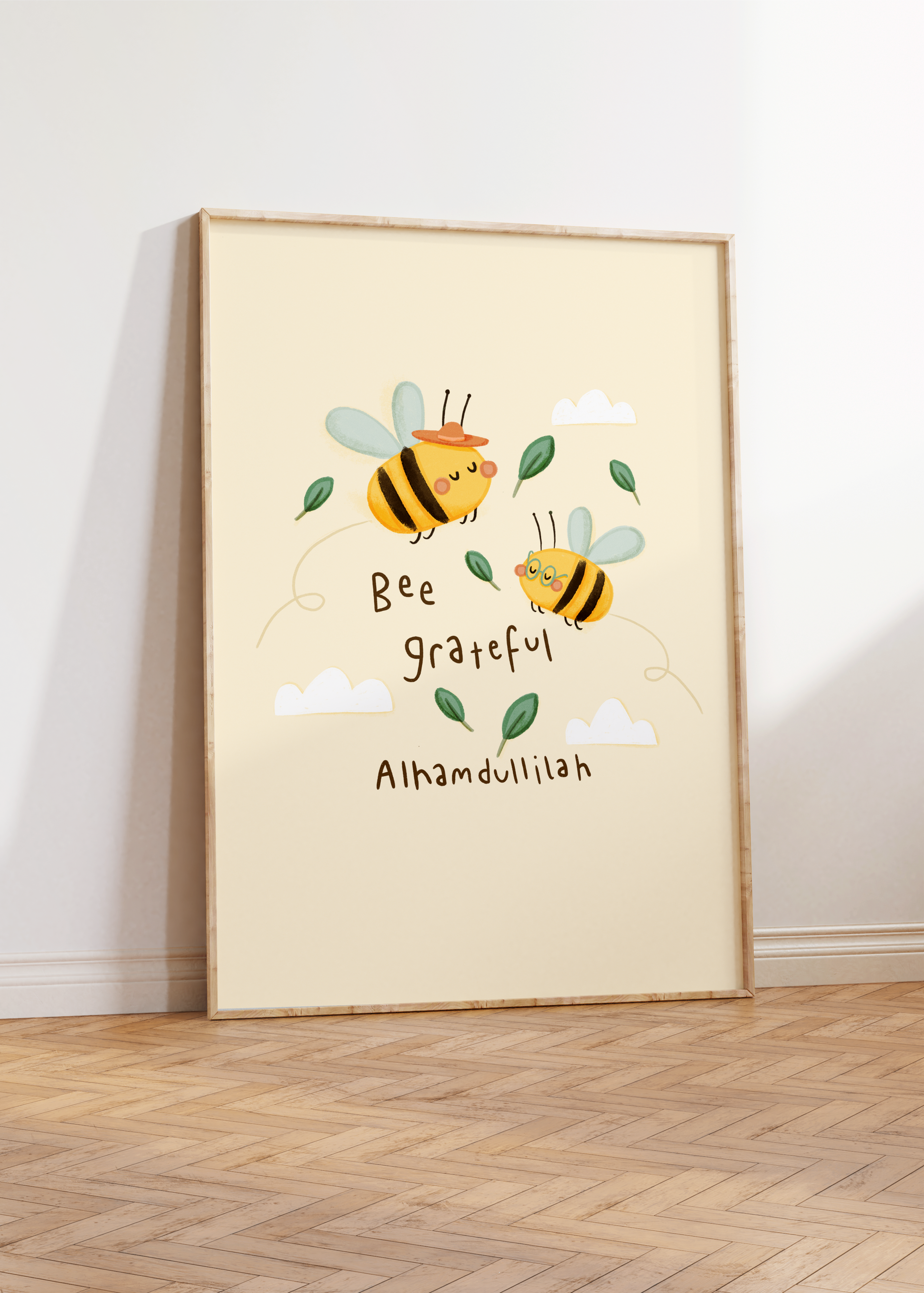Bee Grateful Print
