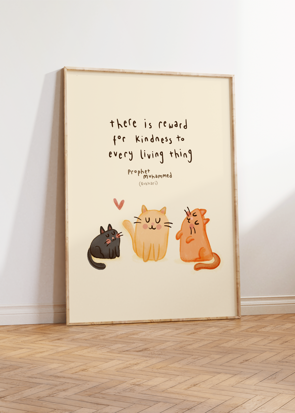 Hadith Cat Print
