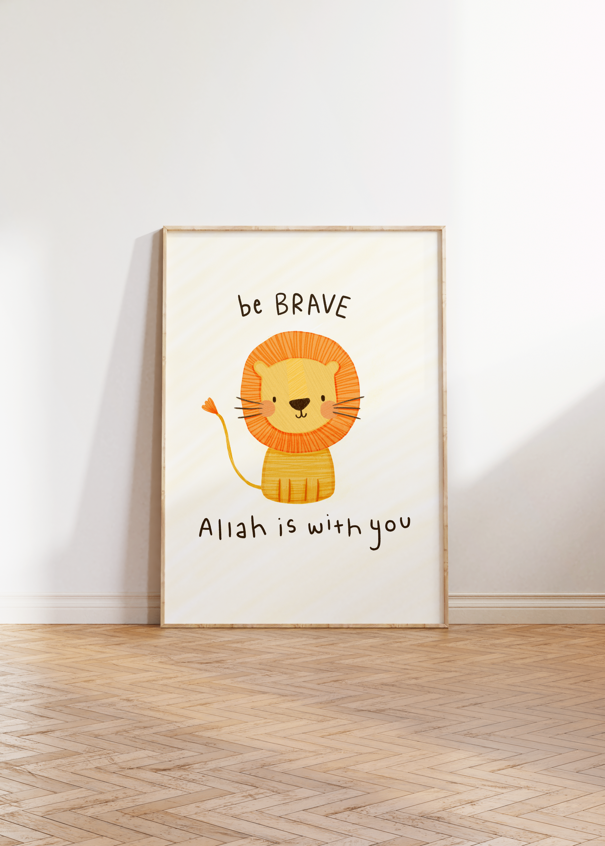 Be Brave Lion Print