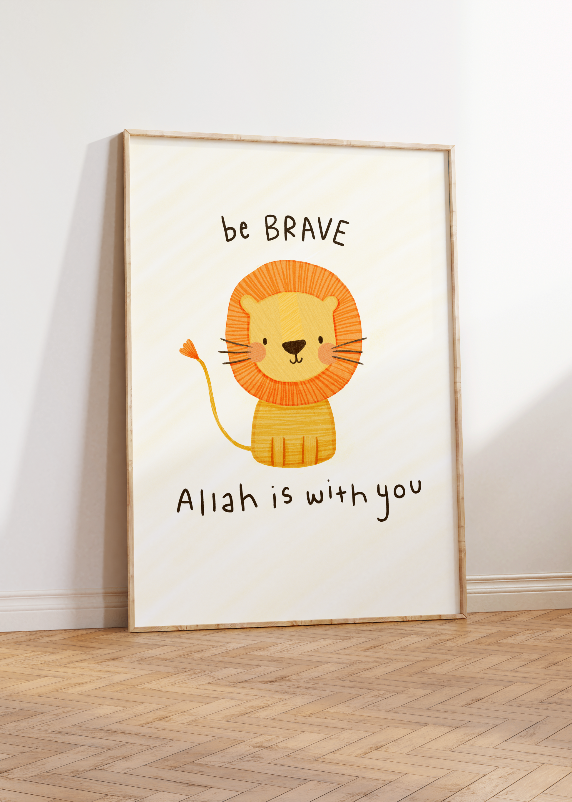 Be Brave Lion Print